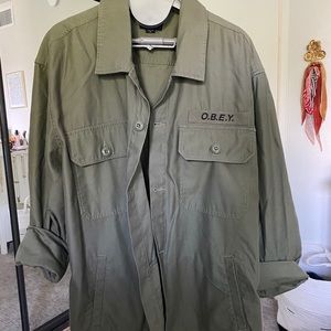 Army Green Utility Jacket.